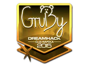 Sticker | GruBy (Gold) | Cluj-Napoca 2015 image
