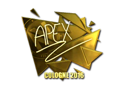 Sticker | apEX (Gold) | Cologne 2016 image