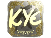 Sticker | kye (Gold) | Austin 2025 image
