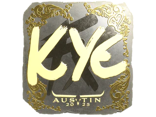 Sticker | kye (Gold) | Austin 2025