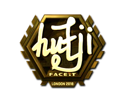 Sticker | hutji (Gold) | London 2018 image