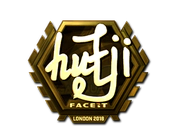 Sticker | hutji (Gold) | London 2018 image