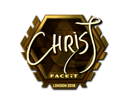 Sticker | chrisJ (Gold) | London 2018 image
