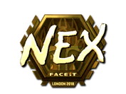 Sticker | nex (Gold) | London 2018 image