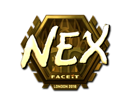 Sticker | nex (Gold) | London 2018 image