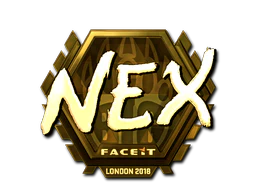 Sticker | nex (Gold) | London 2018 image