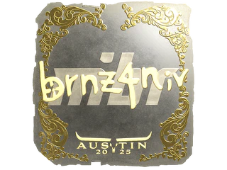 Sticker | brnz4n (Gold) | Austin 2025