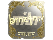 Sticker | brnz4n (Gold) | Austin 2025 image