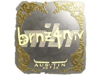 Sticker | brnz4n (Gold) | Austin 2025 image