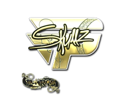 Sticker | skullz (Gold) | Paris 2023 image