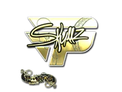 Sticker | skullz (Gold) | Paris 2023 image
