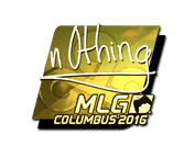 Sticker | n0thing (Gold) | MLG Columbus 2016 image