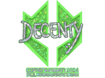 Sticker | decenty (Glitter) | Copenhagen 2024 image