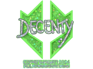 Sticker | decenty (Glitter) | Copenhagen 2024