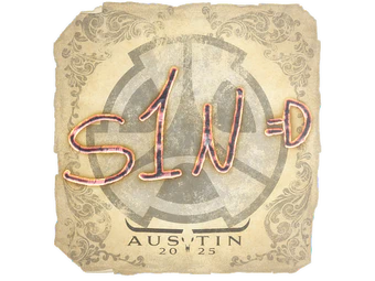 Sticker | s1n | Austin 2025 image