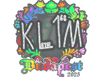Sticker | kl1m (Holo) | Budapest 2025 image