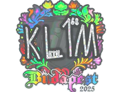 Sticker | kl1m (Holo) | Budapest 2025 image