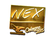 Sticker | nex (Gold) | Cologne 2015 image