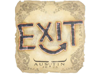 Sticker | exit | Austin 2025