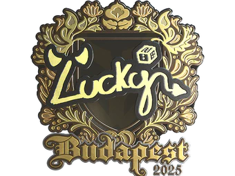 Sticker | Lucky (Gold) | Budapest 2025 image
