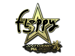 Sticker | floppy (Gold) | Antwerp 2022 image