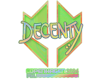Sticker | decenty (Holo) | Copenhagen 2024 image