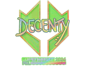 Sticker | decenty (Holo) | Copenhagen 2024 image