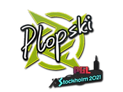 Sticker | Plopski | Stockholm 2021 image