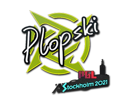 Sticker | Plopski | Stockholm 2021 image