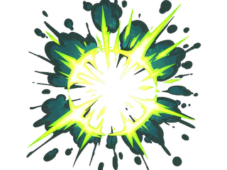 Sticker | Boom Epicenter (Glitter)