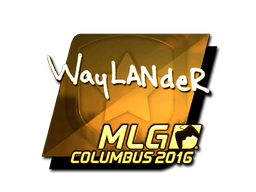 Sticker | wayLander (Gold) | MLG Columbus 2016 image