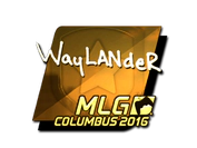 Sticker | wayLander (Gold) | MLG Columbus 2016 image