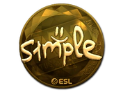 Sticker | s1mple (Gold) | Katowice 2019 image