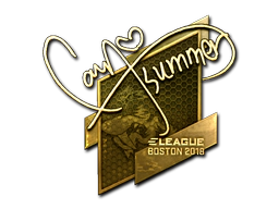 Sticker | Summer (Gold) | Boston 2018 image