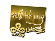 Sticker | n0thing (Gold) | Cologne 2015 image