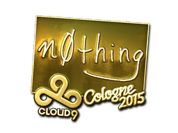 Sticker | n0thing (Gold) | Cologne 2015 image