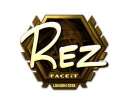 Sticker | REZ (Gold) | London 2018 image