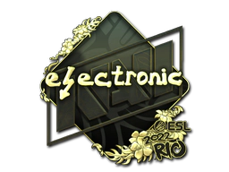 Sticker | electronic (Gold) | Rio 2022 image