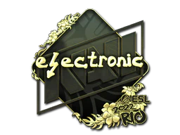 Sticker | electronic (Gold) | Rio 2022 image