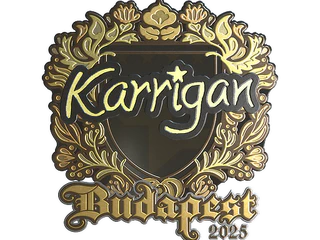 Sticker | karrigan (Gold) | Budapest 2025