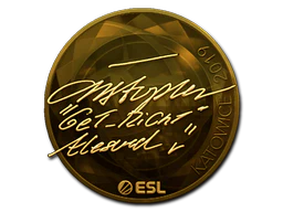 Sticker | GeT_RiGhT (Gold) | Katowice 2019 image