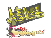 Sticker | Aleksib (Glitter) | Shanghai 2024 image