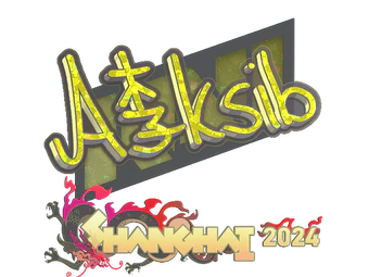 Sticker | Aleksib (Glitter) | Shanghai 2024 image