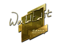 Sticker | WorldEdit (Gold) | Boston 2018 image