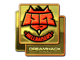 Sticker | HellRaisers (Gold) | DreamHack 2014 image