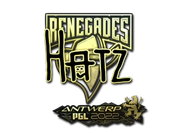 Sticker | hatz (Gold) | Antwerp 2022 image