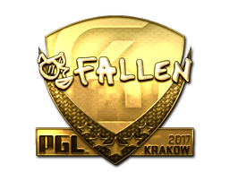 Sticker | FalleN (Gold) | Krakow 2017 image