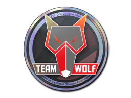 Sticker | MTS GameGod Wolf (Holo) | Cologne 2014 image