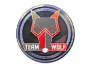 Sticker | MTS GameGod Wolf (Holo) | Cologne 2014 image