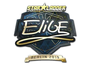 Sticker | EliGE (Gold) | Berlin 2019 image